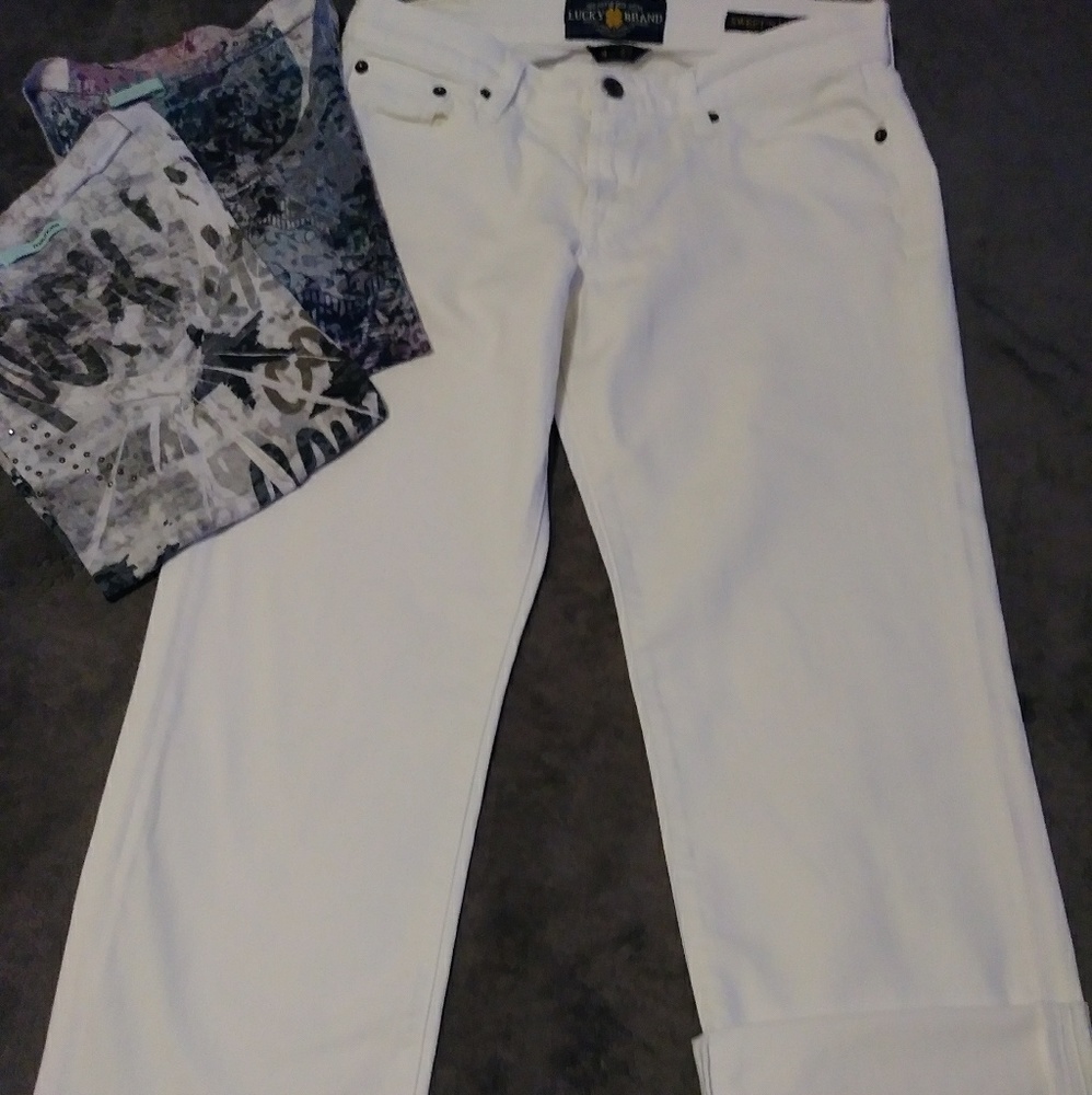 Lucky Brand White Jeans